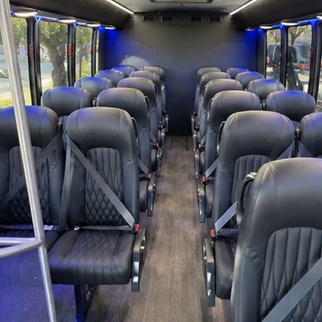 25 passenger minibus inside