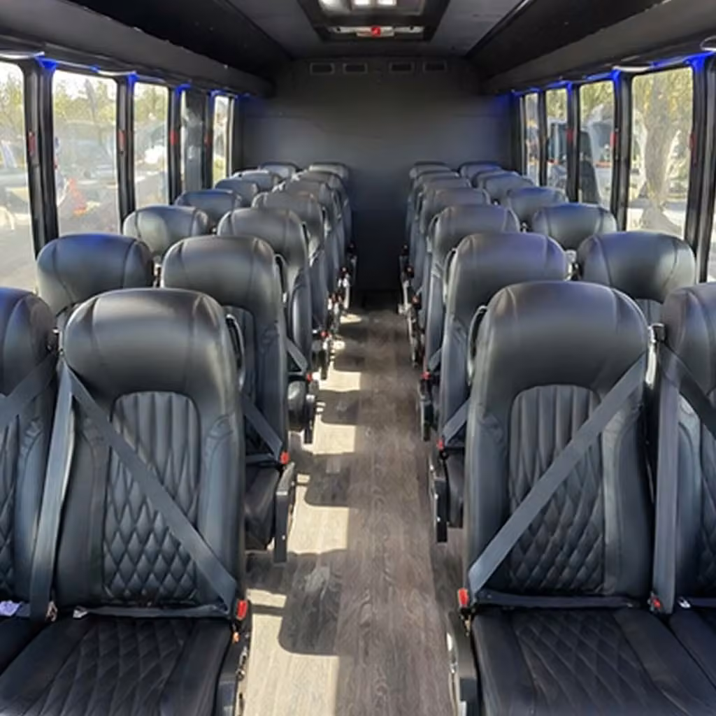 25 passenger minibus interior