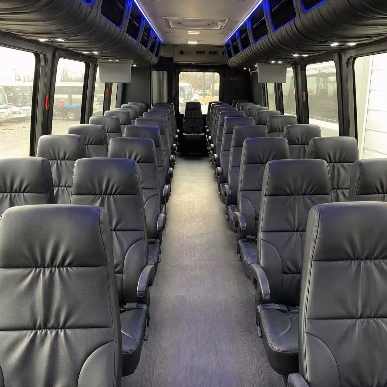 28 passenger minibus interior
