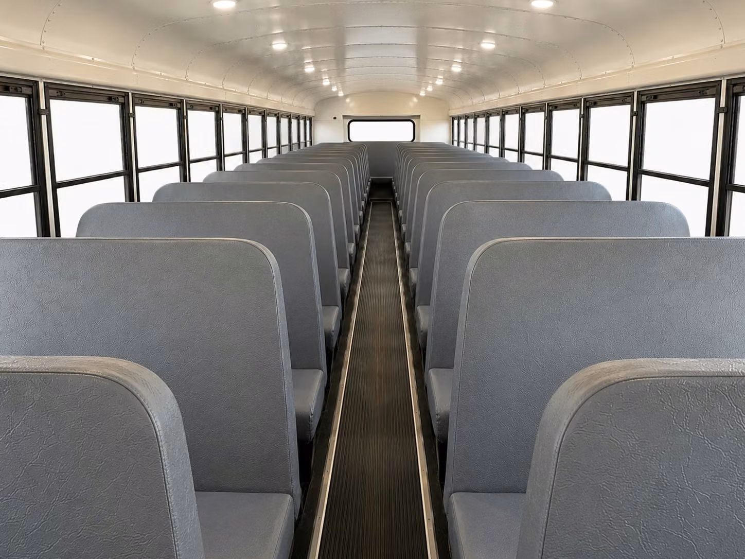 school bus inside